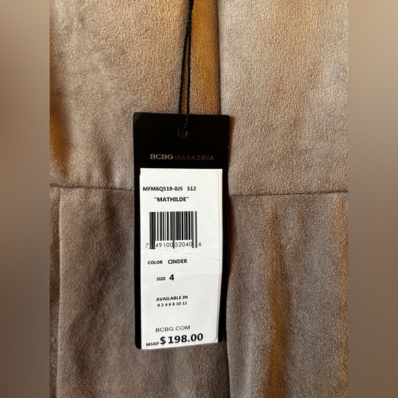 Faux suede BCBG dress - Picture 4 of 7